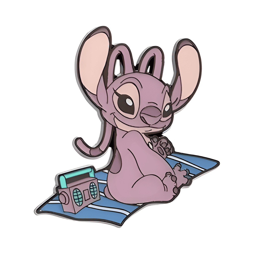 Angel on Beach Towel with Radio Disney pin