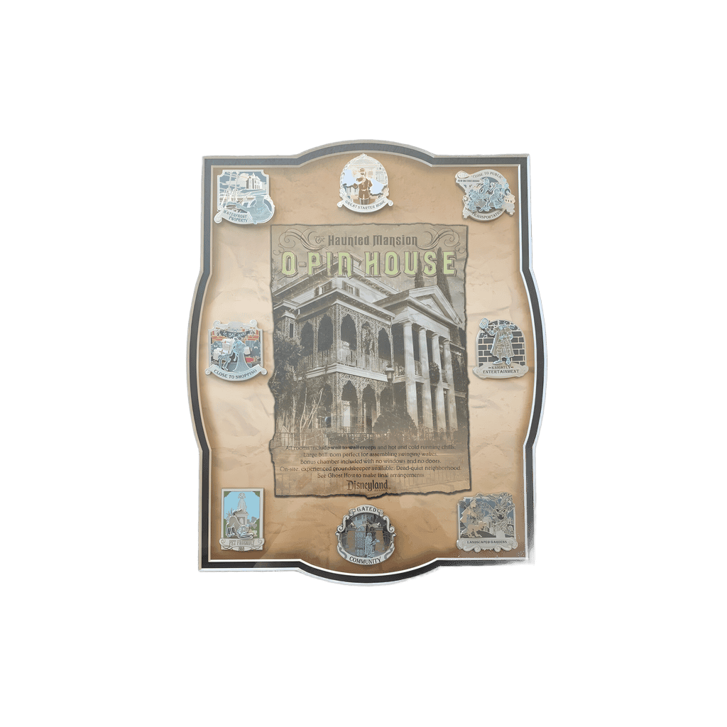 Haunted Mansion O'Pin House Amenities Framed Set Disney pin