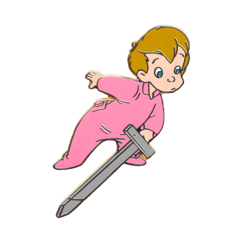 Michael Holding a Wooden Sword Disney pin