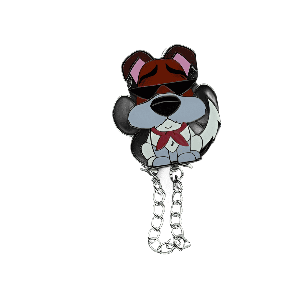 Oliver and Company Chained Pin Set - Dodger Disney pin