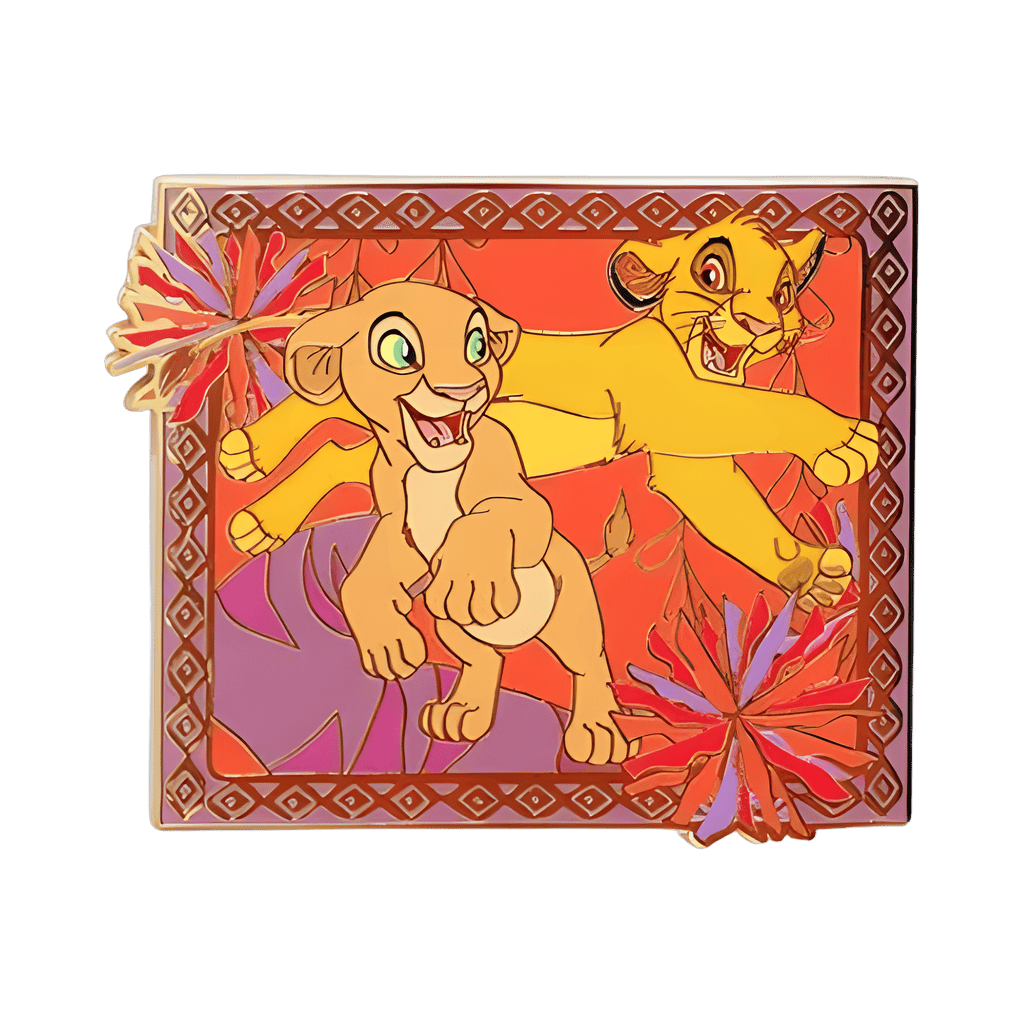 Young Simba and Nala Disney pin