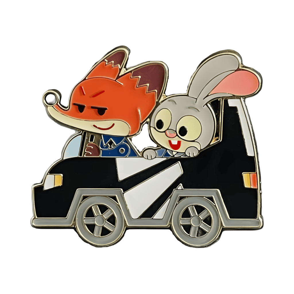 Nick and Judy on Zootopia: Hot Pursuit Disney pin