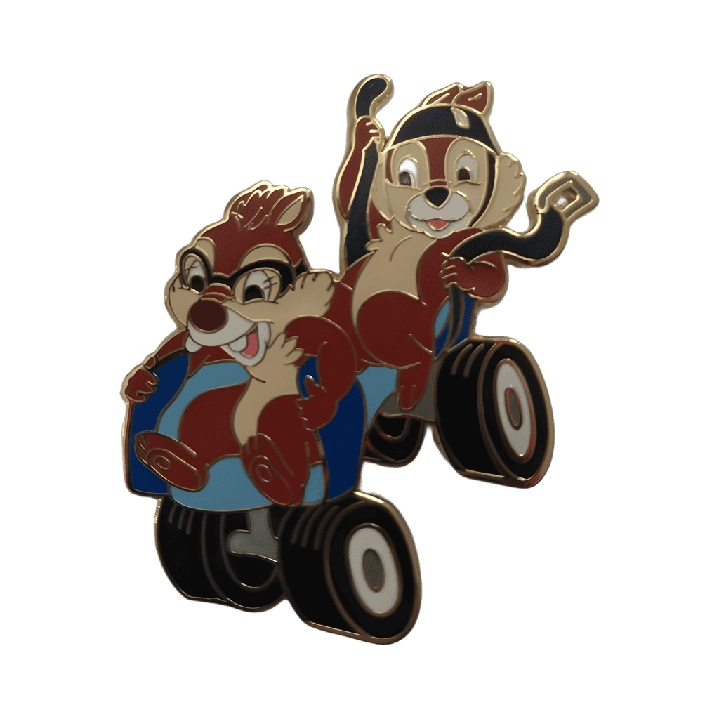Chip & Dale Riding Roller Skate Disney pin