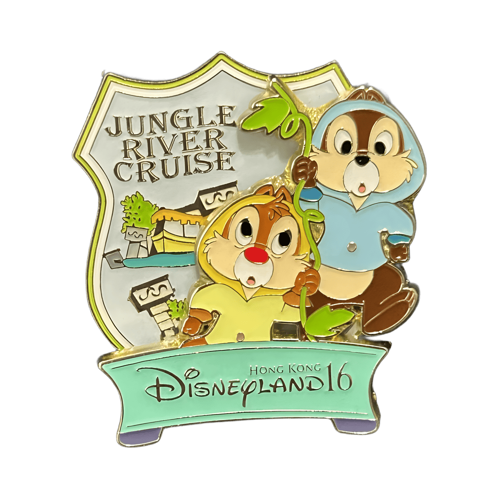 Chip and Dale - Jungle River Cruise Disney pin