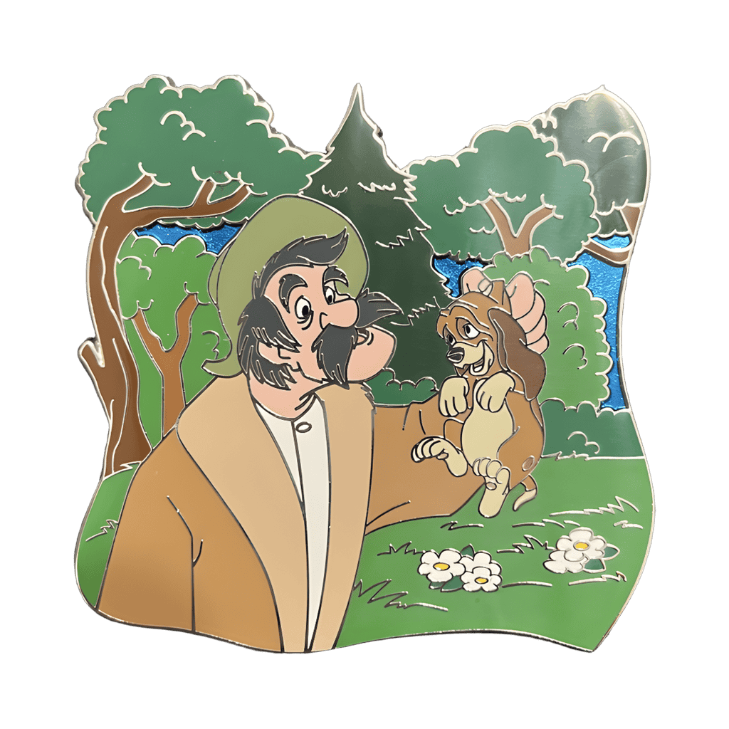 Amos Slade and Puppy Copper #1 Disney pin