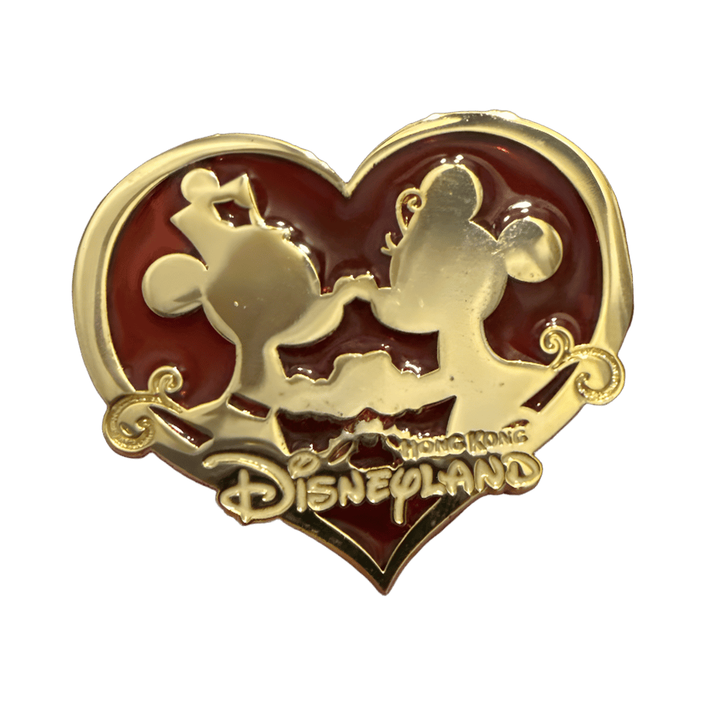 Minnie and Mickey Heart Disney pin