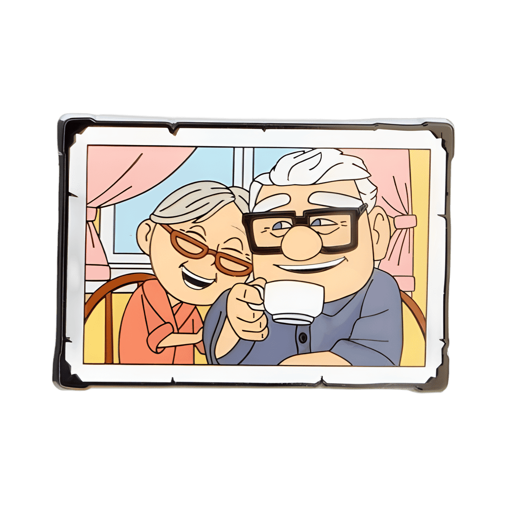 Good Times Carl & Ellie Portait Disney pin