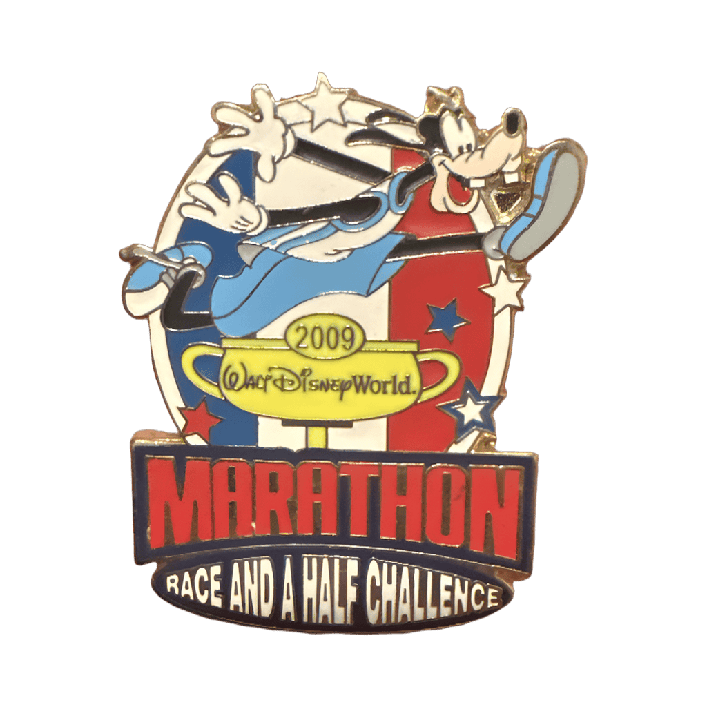 Goofy's race and a half challenge Disney pin