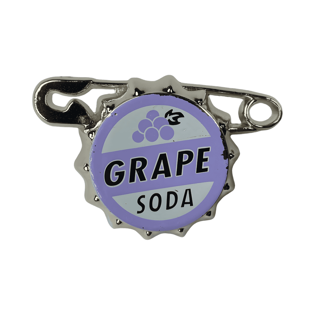 Grape Soda Bottlecap and Safety Pin Disney pin
