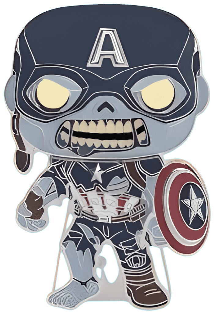 Zombie Captain America Disney pin
