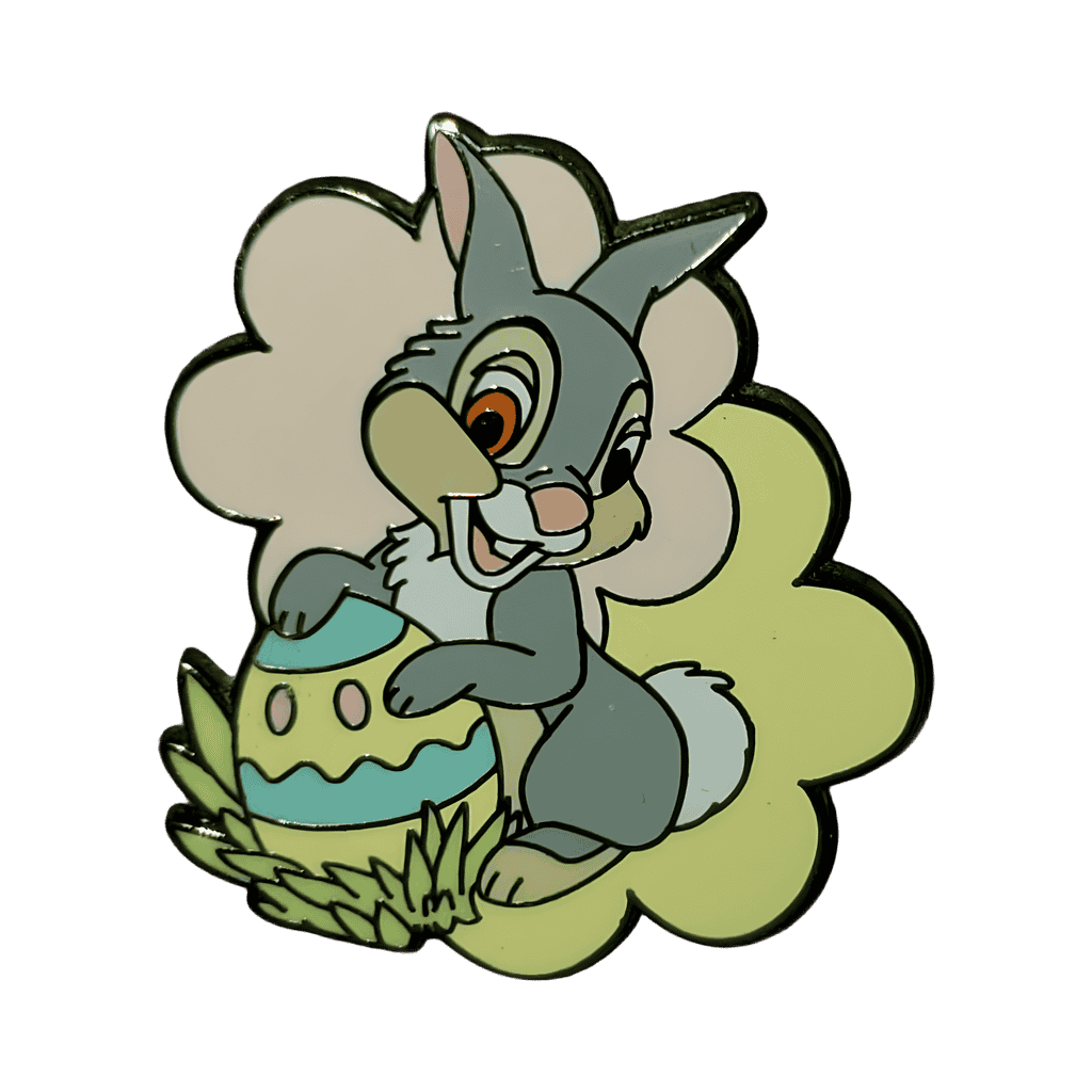 Thumper holding an Easter Egg Disney pin
