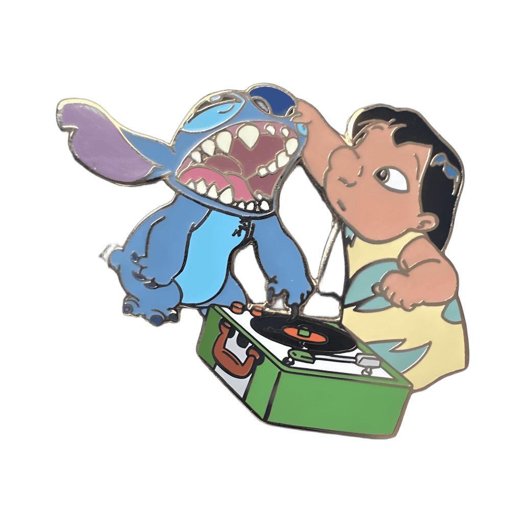 Lilo & Stitch with Record Player Disney pin