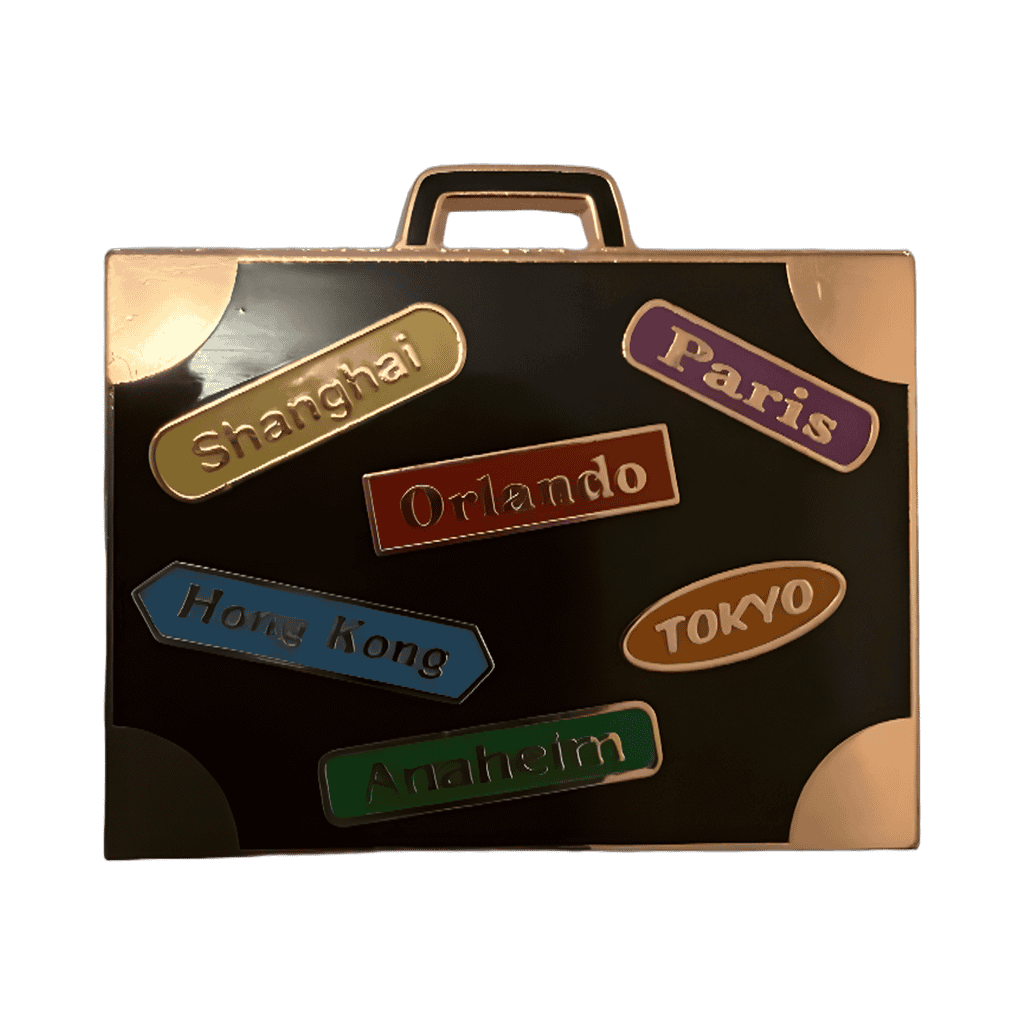 Around the World Suitcase Disney pin