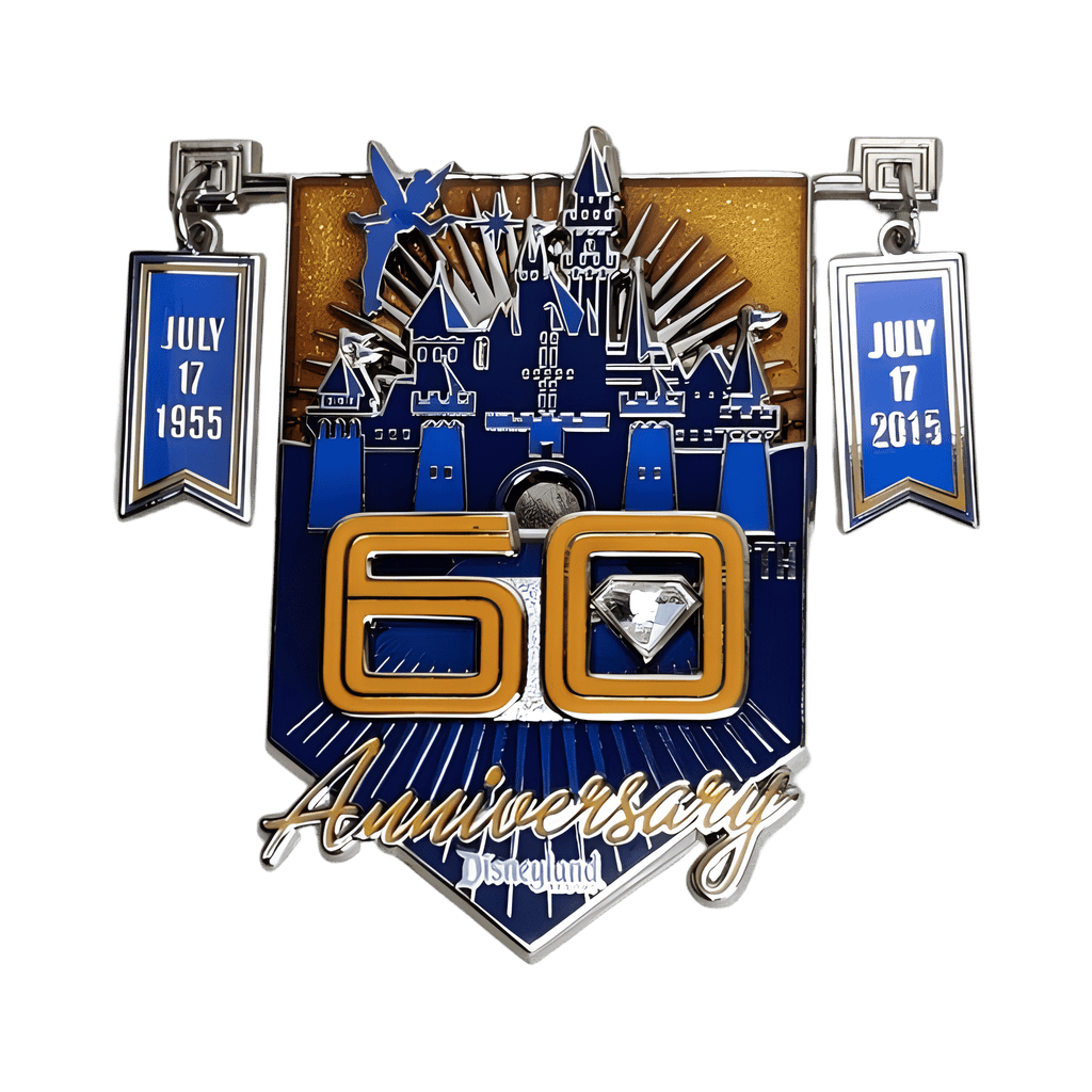 Vintage Stylized 60th Castle - Jumbo Disney pin