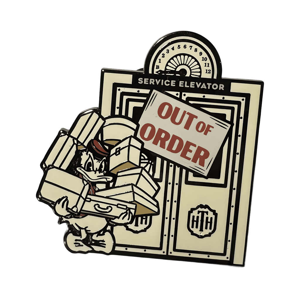 Donald Duck as Bellhop - Out of Order Disney pin