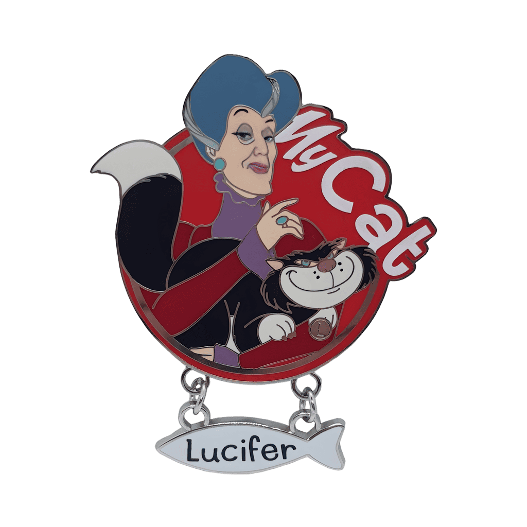 Lady Tremaine and Lucifer Disney pin