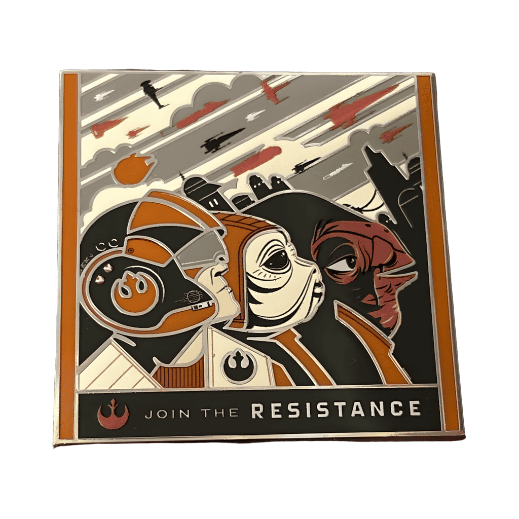 Join the Resistance Triple Profile Disney pin