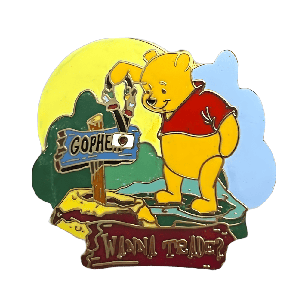 WDW - Winnie the Pooh and Gopher - Wanna Trade Disney pin