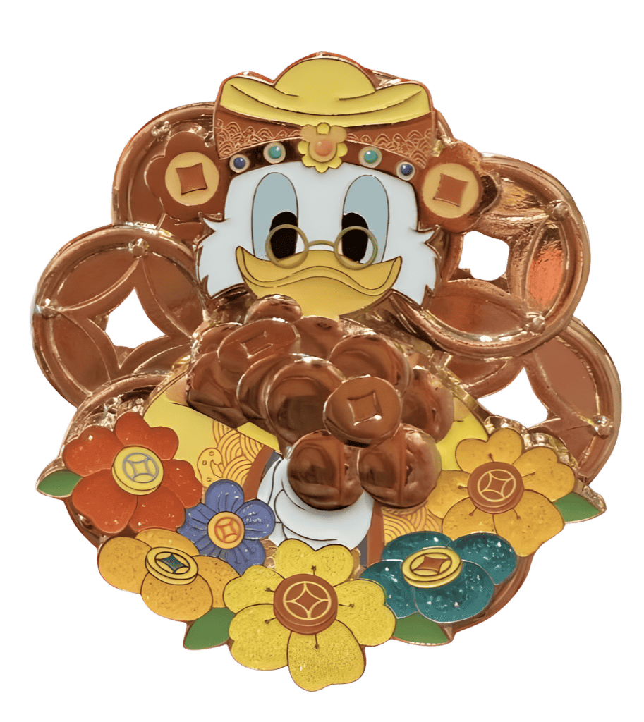 Scrooge Coin Spinner Disney pin