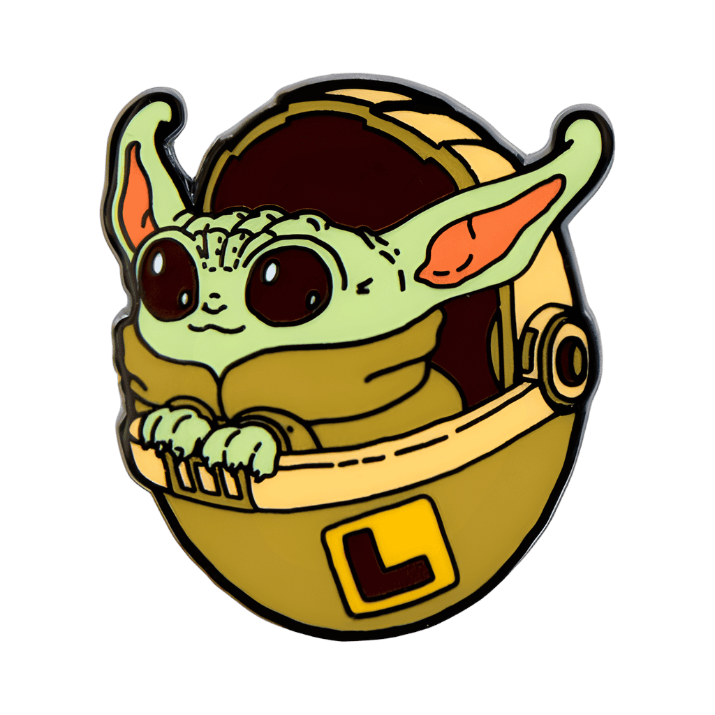 Grogu L-Plates Disney pin