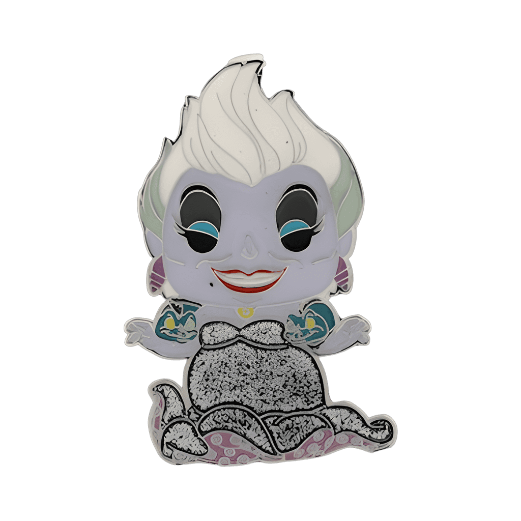 Ursula with Flotsam & Jetsam Glitter Disney pin