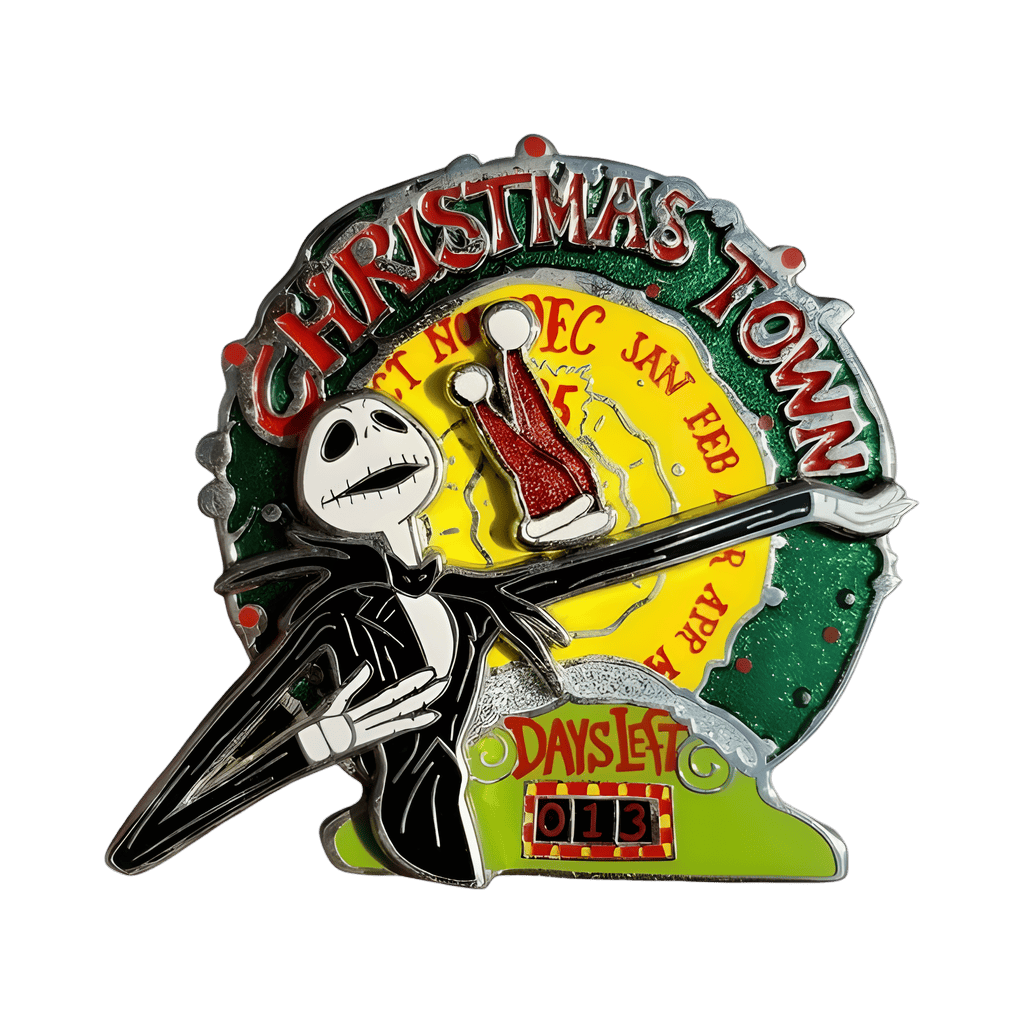 Jack with Christmas Town Clock Disney pin