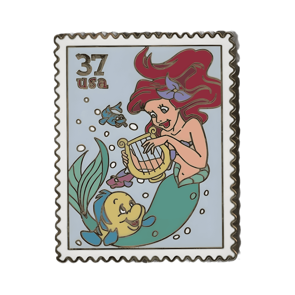 Ariel and Flounder Disney pin