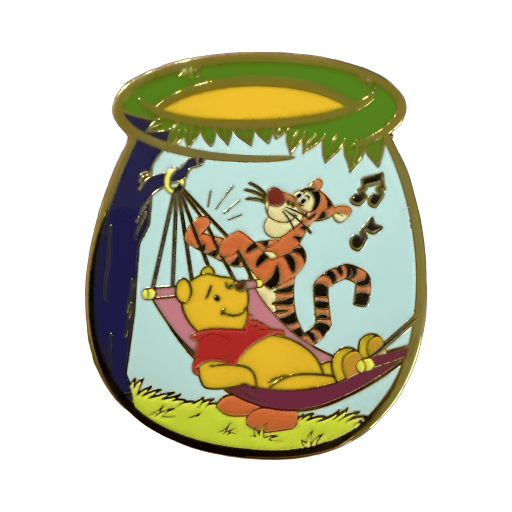 Pooh on Hammock with Tigger Disney pin