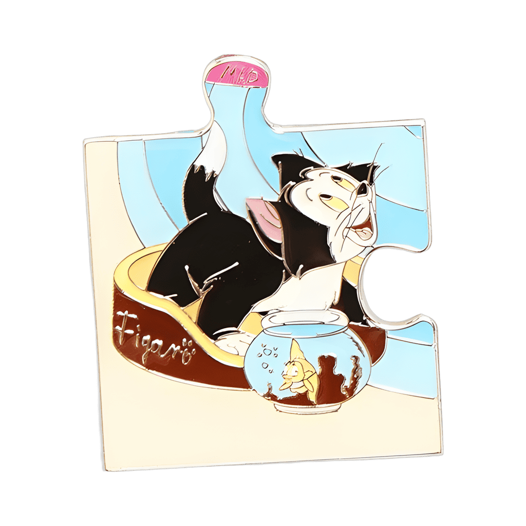 Figaro and Cleo Puzzle Piece Disney pin