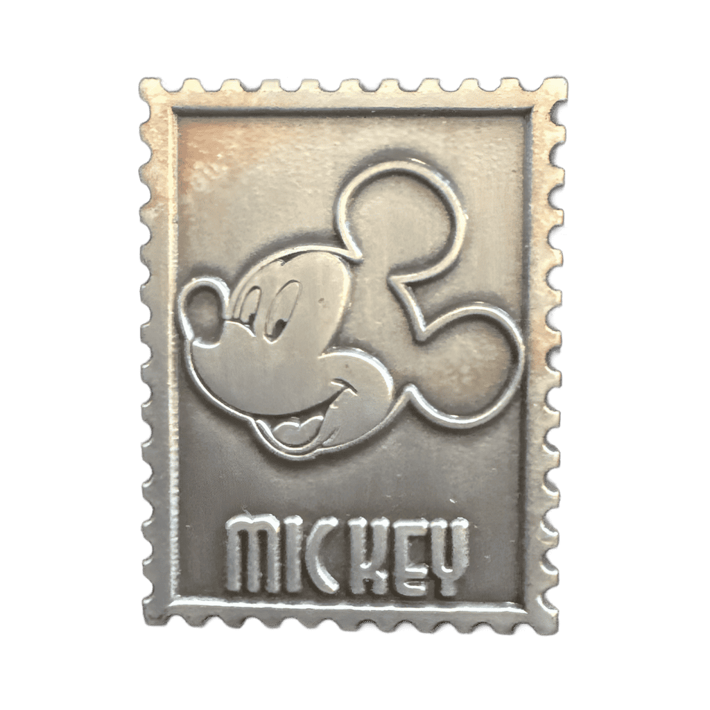 Pewter Stamp - Mickey Disney pin