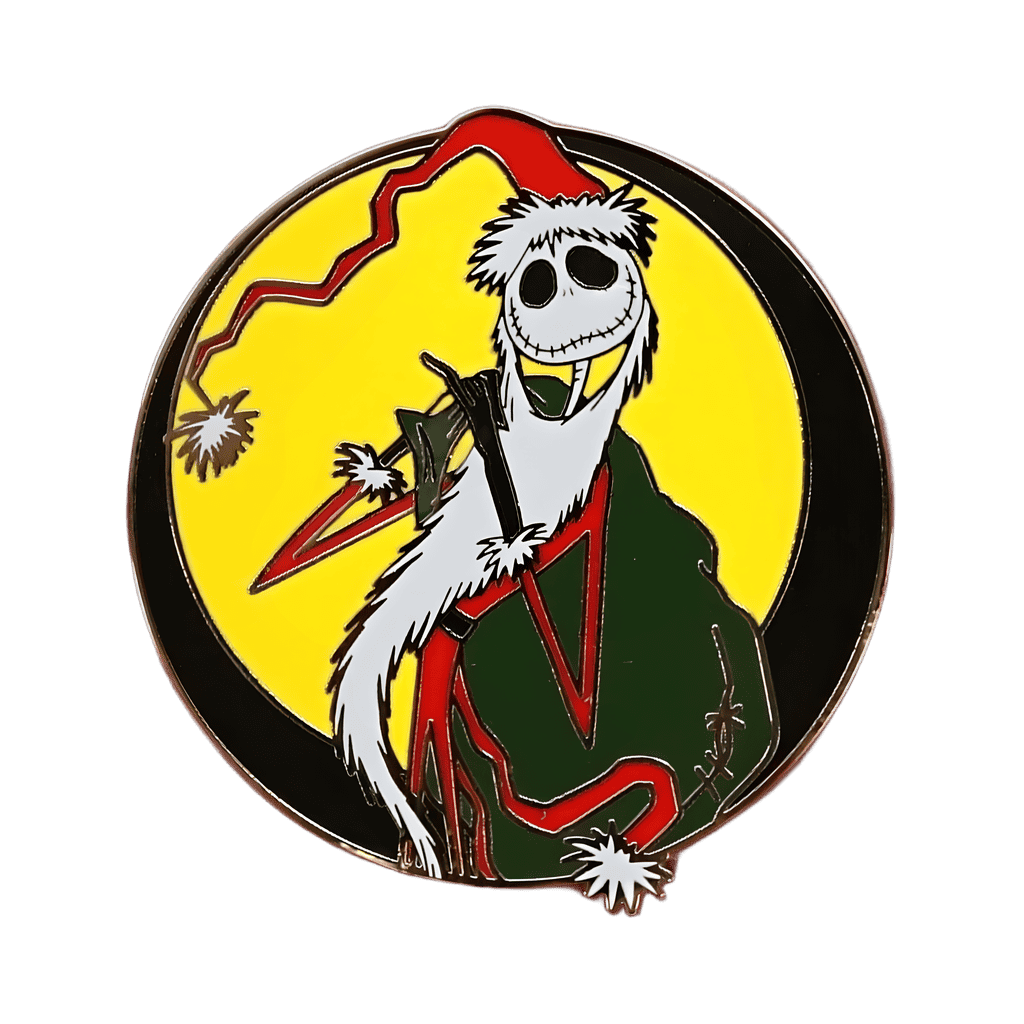 Jack Skellington disguised as Santa Clause Disney pin