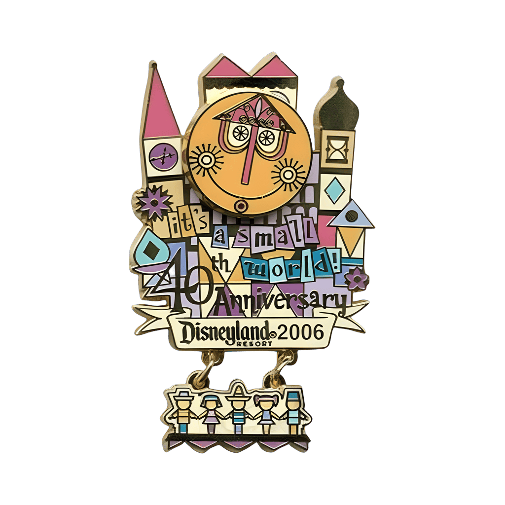 40th Anniversary Small World Disney pin