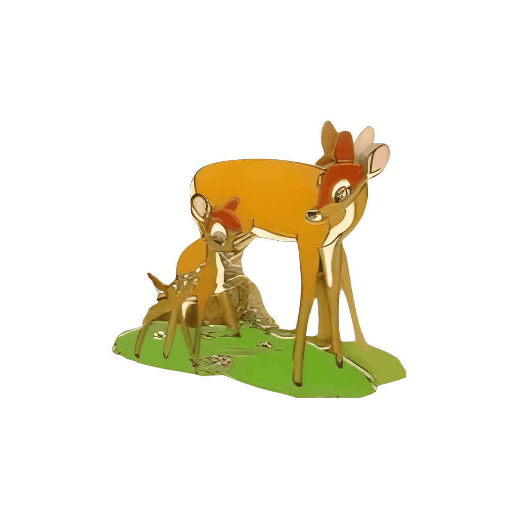 2007 - Bambi and Mother on Card Disney pin