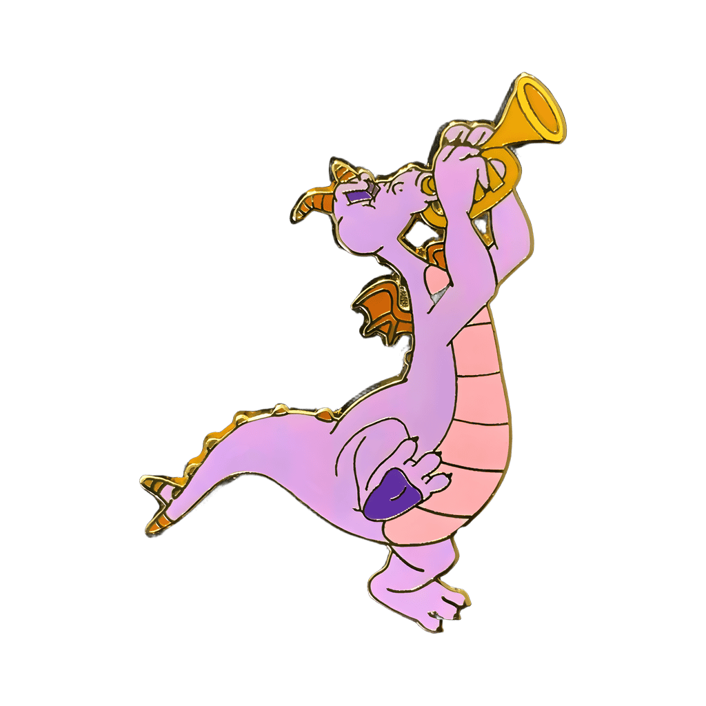 Figment Playing Trumpet Disney pin
