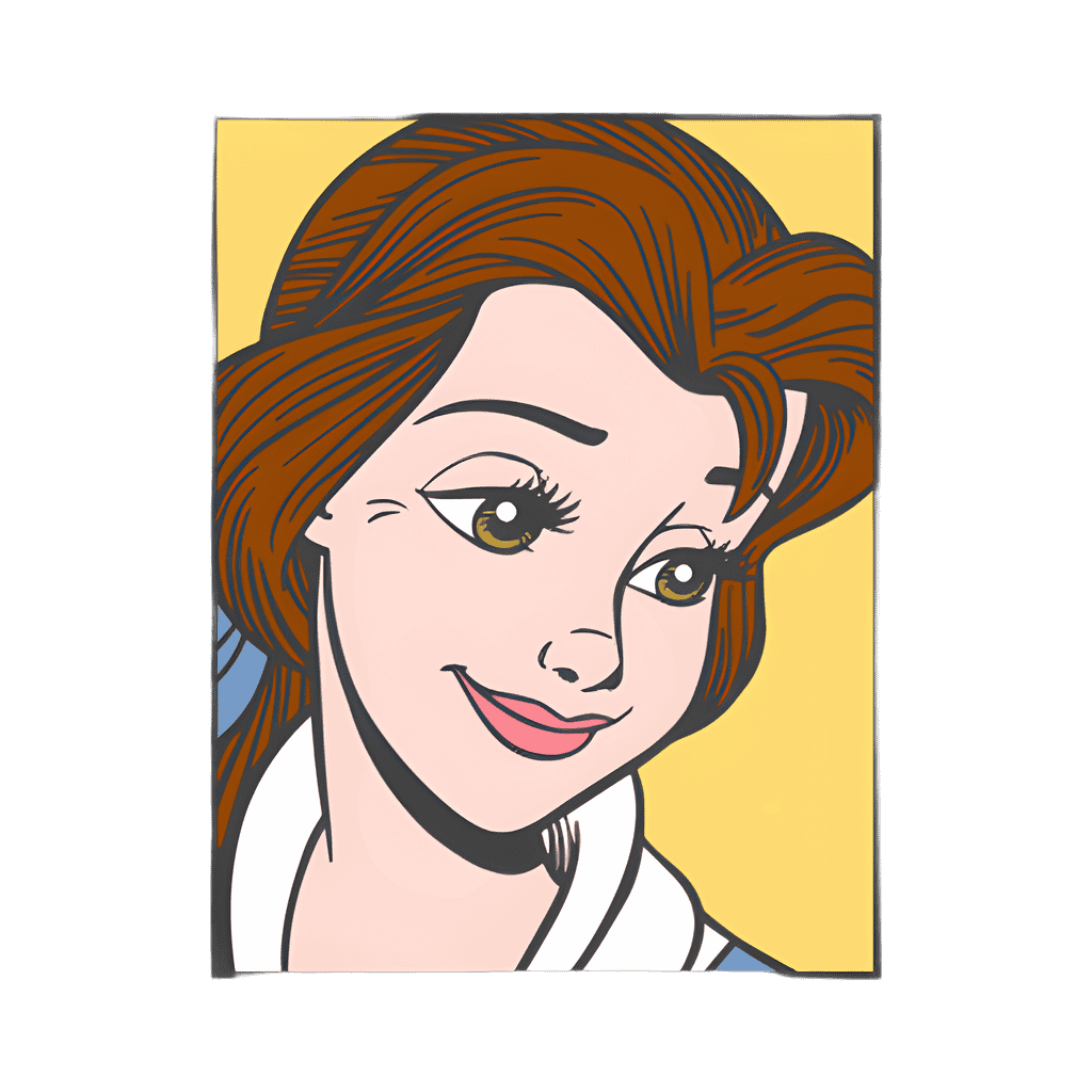 Belle Square 1 Disney pin