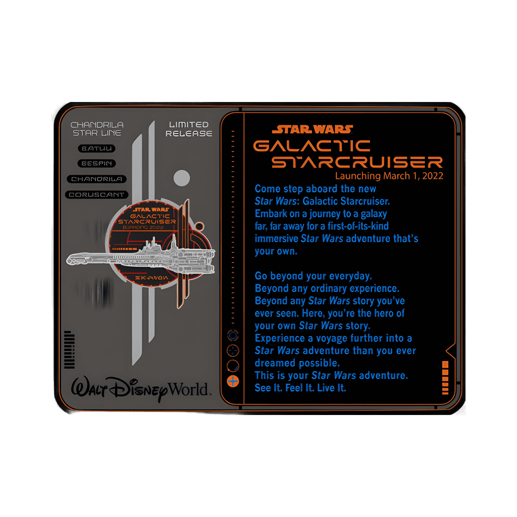 Star Wars: Galactic Starcruiser Opening Day Disney pin
