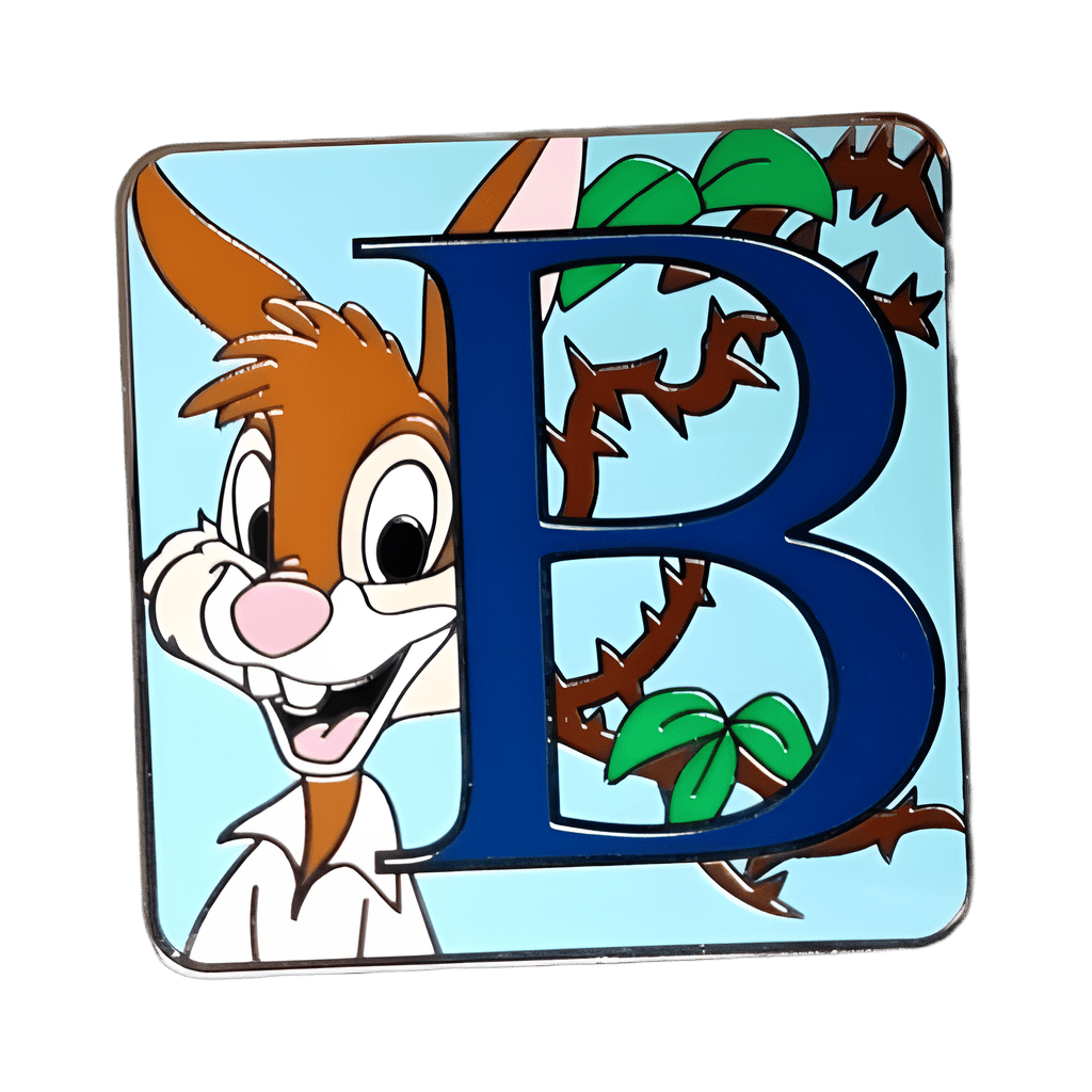 B for Br'er (Brer) Rabbit Disney pin