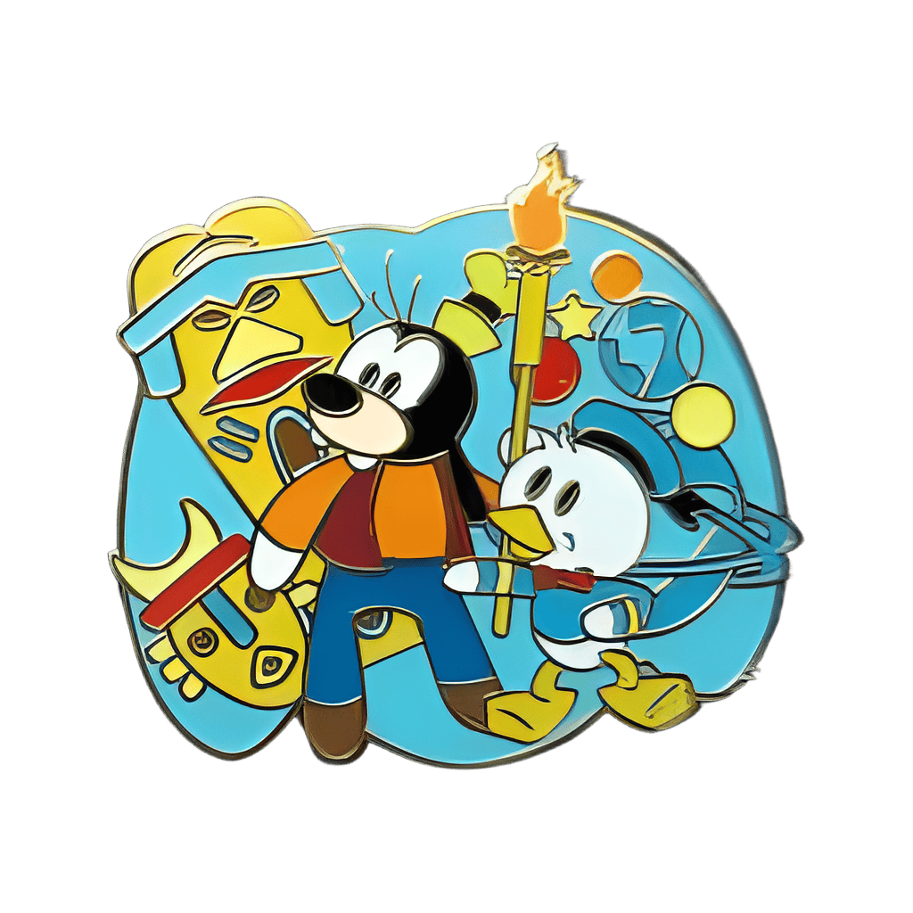 Goofy and Donald Tiki Adventure Disney pin