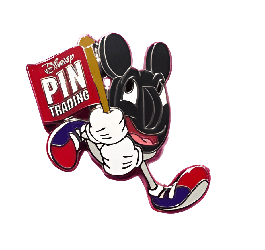 Pinback Bobby with Pin Trading Banner Disney pin