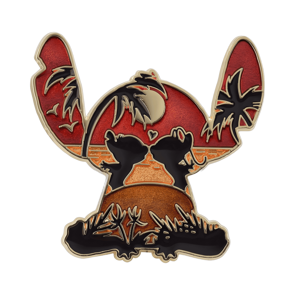 Angel & Stitch Sunset Silhouette Disney pin