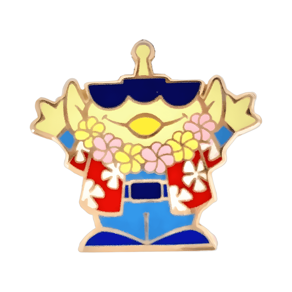 August - Hawaiian Shirt, Lei and Sunglasses Disney pin