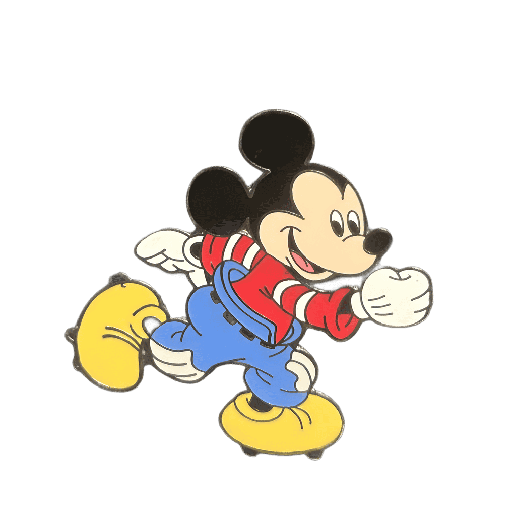 Mickey kicking football Disney pin