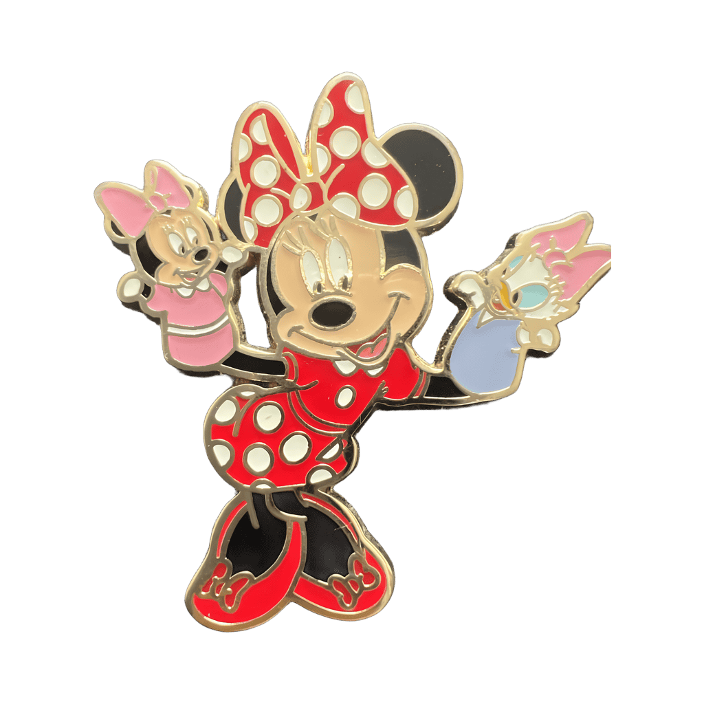 Minnie Mouse with puppets Disney pin