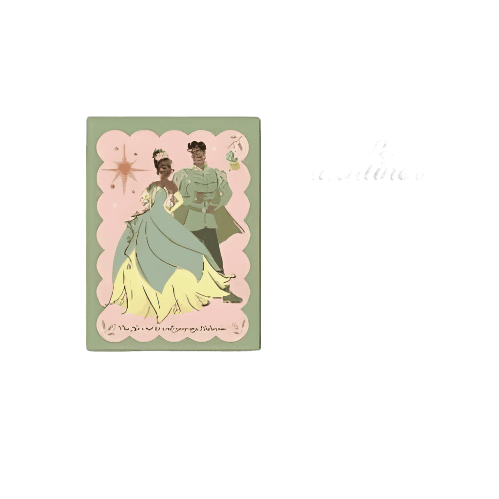 V-Day Card - Tiana & Naveen Disney pin