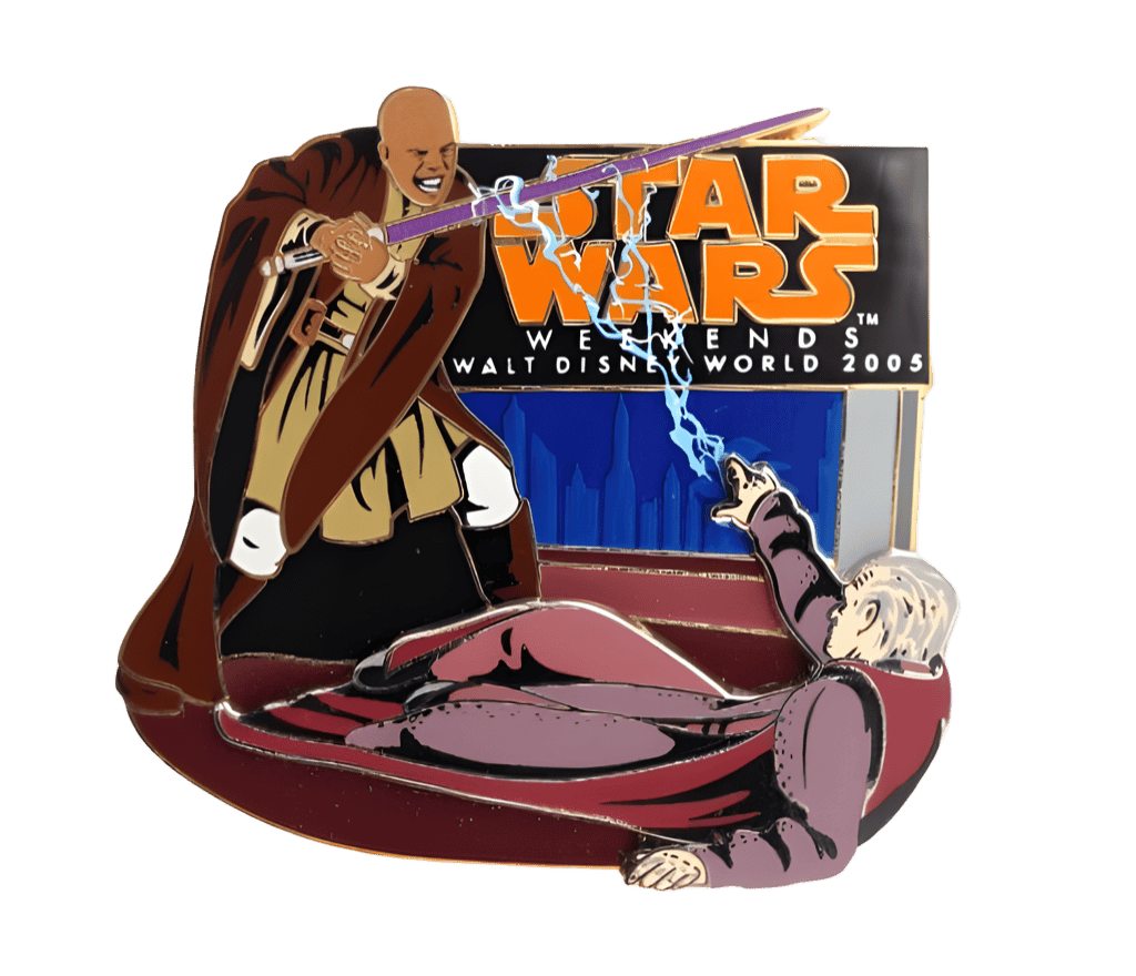 Mace Windu and Chancellor Palpatine Disney pin