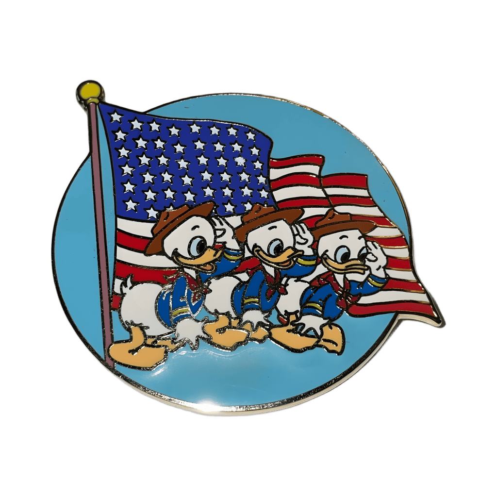 Huey, Dewey & Louie American Flag Disney pin