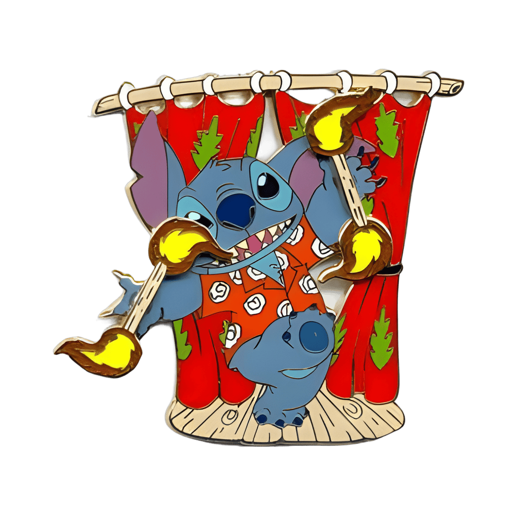 Stitch Playing with Fire Disney pin