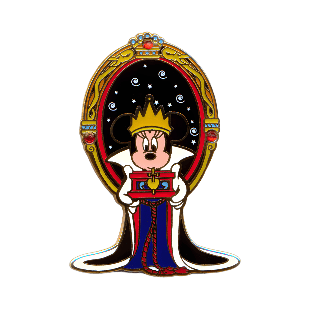 Minnie Mouse as the Evil Queen in front of the Magic Mirror Disney pin