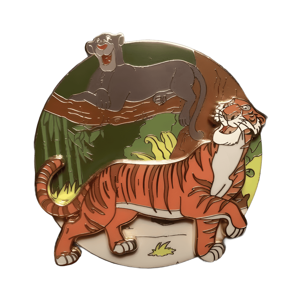 Bagheera and Shere Khan Disney Cats Disney pin