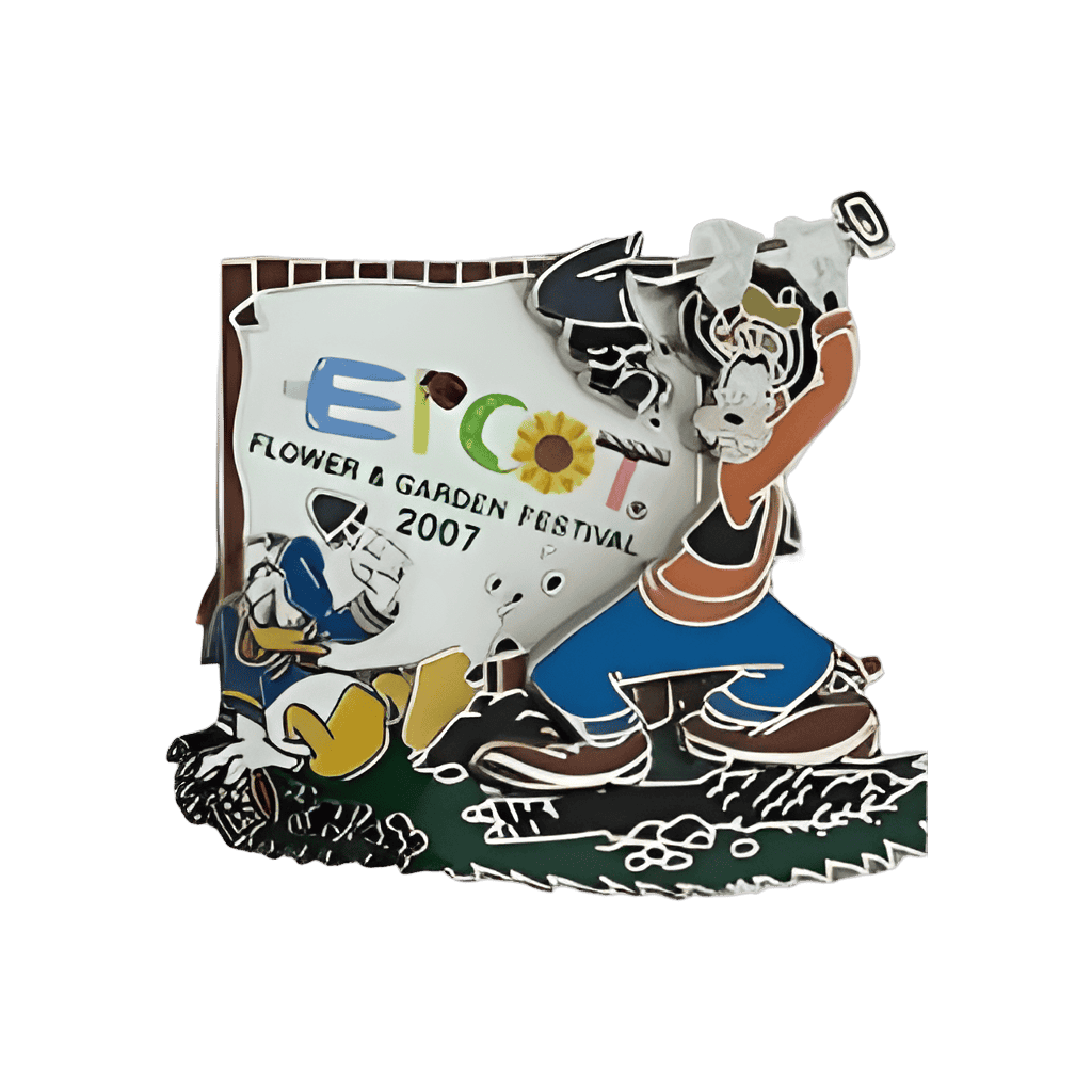 Passholder Exclusive - Goofy and Donald Gardening Disney pin